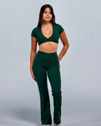 Silhouette V-cut Flares