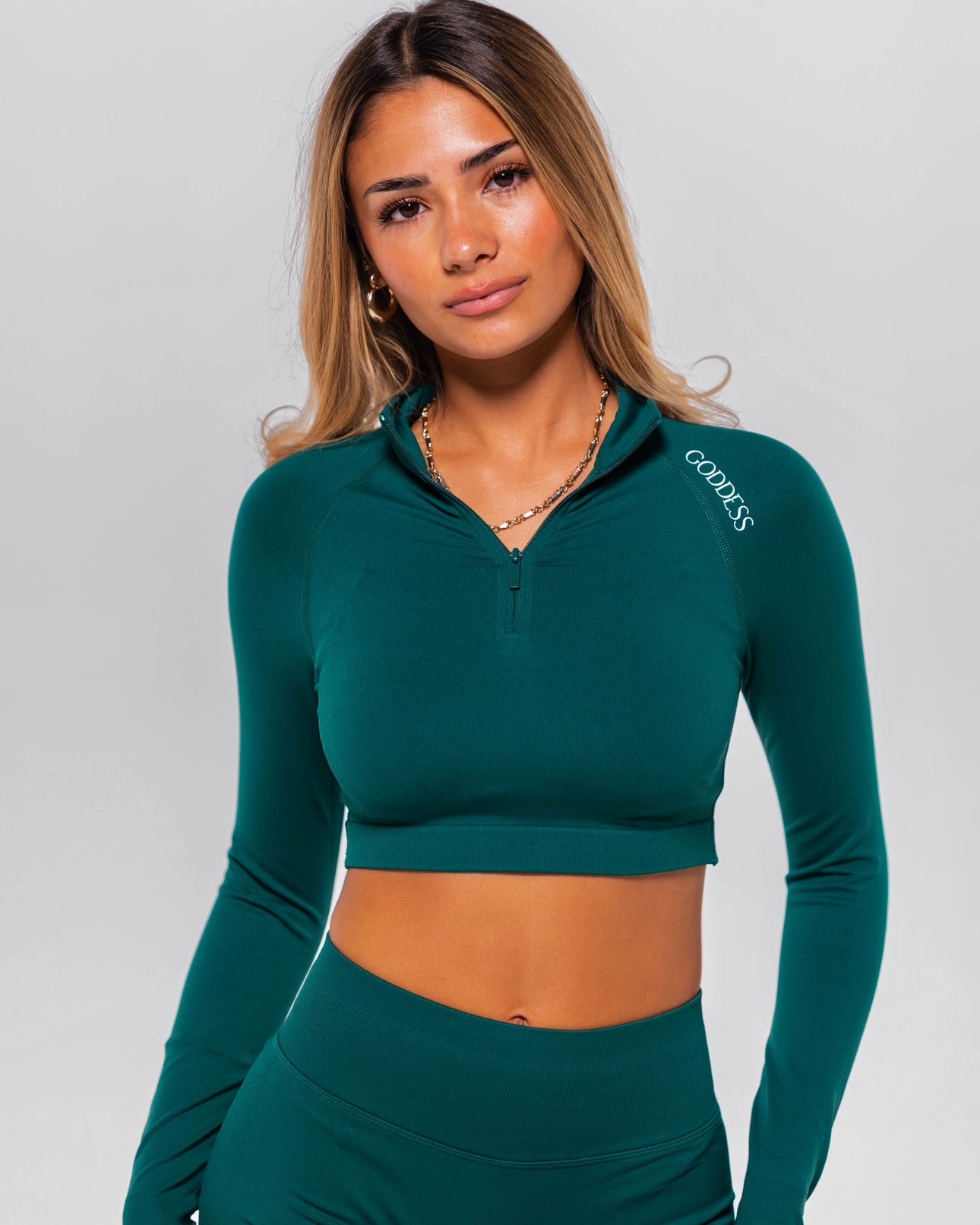 ALL IN Crop Zip up – Goddess Boutique