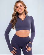 ALL IN Crop Zip up