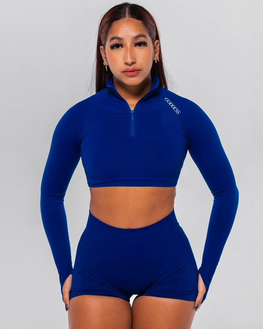 ALL IN Crop Zip up – Goddess Boutique
